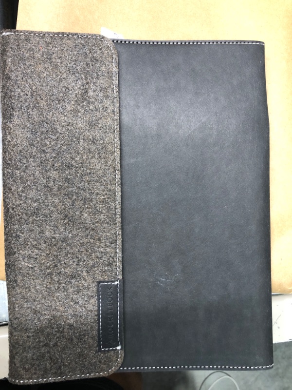 Photo 3 of Rocketbook Smart Notebook Folio Cover - 100% Recyclable, Biodegradable Cover with Pen Holder, Magnetic Clasp & Inner Storage - Dark Matter Black, Executive Size (6" x 8.8") Executive Size Dark Matter Black