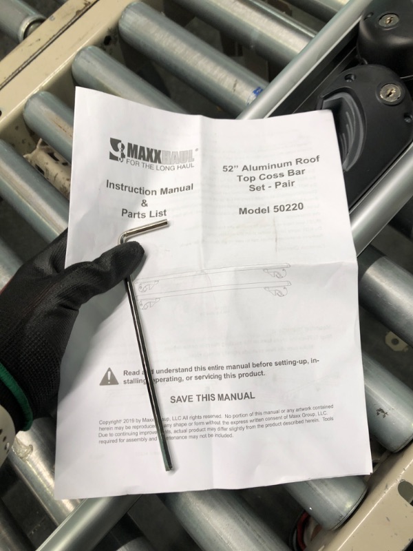 Photo 1 of MAXXHAUL 50220 52" Aluminum Roof Top Cross Bar Set-Pair
