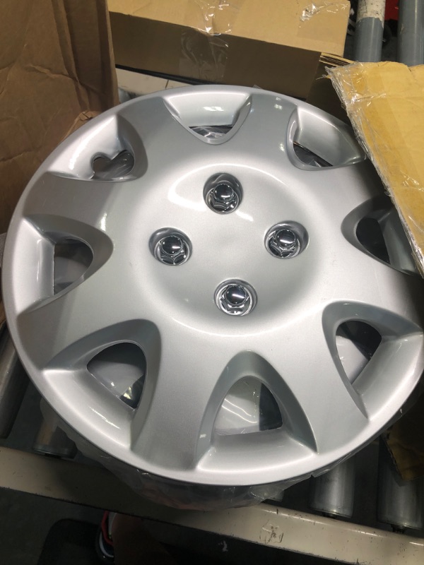 Photo 1 of BDK KT-895- AMZKING Hubcaps Wheel,14" Silver Replica Cover, OEM Factory Replacement (4 Pieces)
