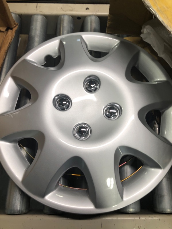 Photo 5 of BDK KT-895- AMZKING Hubcaps Wheel,14" Silver Replica Cover, OEM Factory Replacement (4 Pieces)