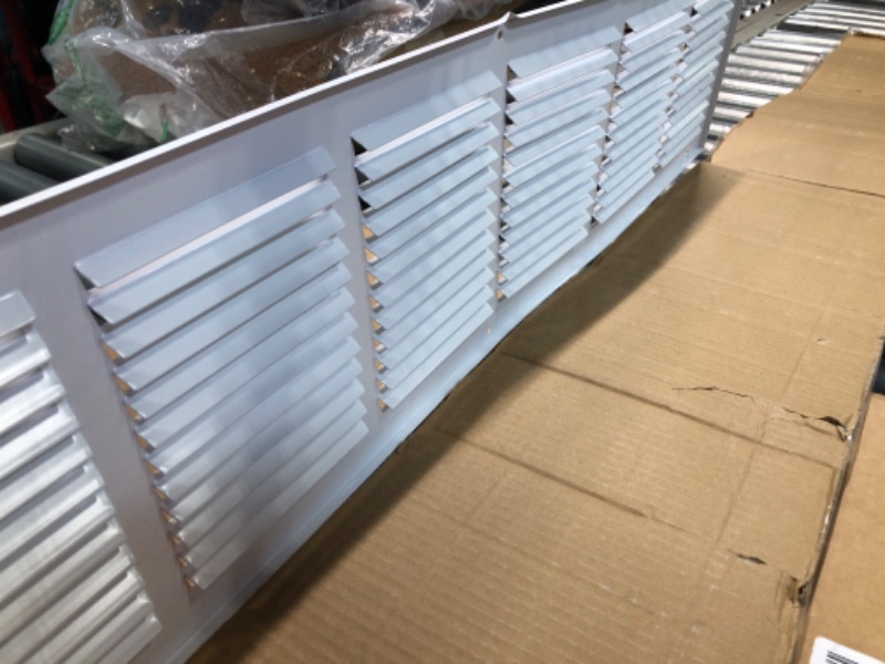 Photo 4 of Amazon Basics Return Air Grille Duct Cover for Ceiling and Wall White  H Air Grille Duct Cover White
