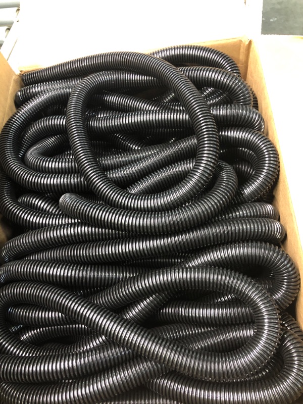 Photo 3 of 3/4" Wire Loom Non-Slit Polyethylene Corrugated Flexible Innerduct Conduit - 100FT - Black 0.75 Inch (3/4") 100 Feet