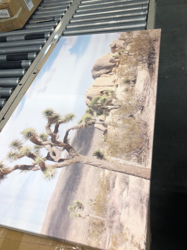 Photo 2 of AWERT 48x24 inches Terrarium Background Mountain Rock Joshua Tree Oasis Desert Gobi Reptile Habitat Background Vinyl