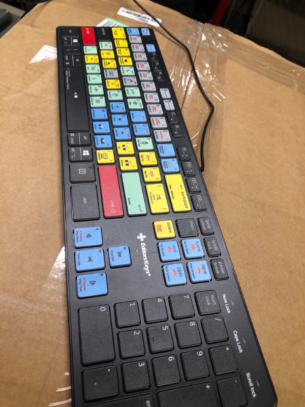 Photo 3 of Adobe Premiere Keyboard - USB Shortcut Video Editing Keyboard for PC (Works on Mac Too)