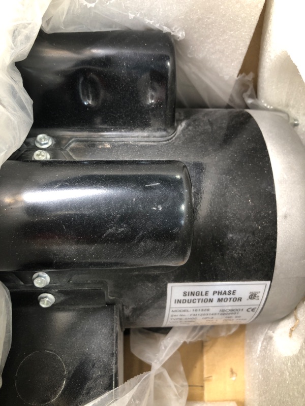 Photo 4 of 3HP Electric Motor 3450 RPM Farm Duty Single Phase Motor 145T Frame 230V 7/8" Shaft 60HZ CW/CCW TEFC