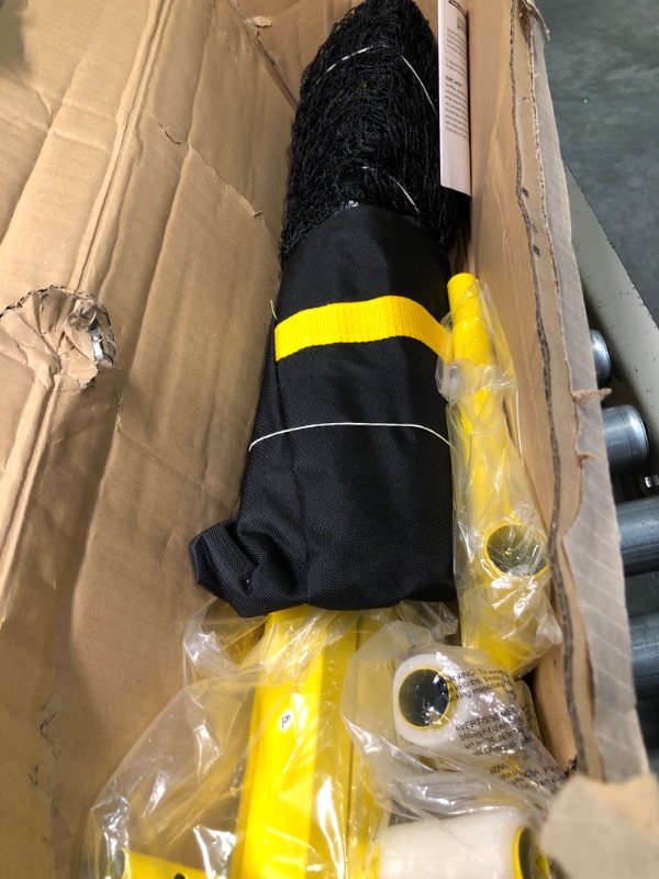 Photo 4 of A11N Portable Pickleball Net System, Designed for All Weather Conditions with Steady Metal Frame and Strong PE Net, Regulation Size Net with Carrying Bag Yellow&Black