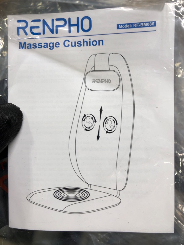 Photo 3 of RENPHO massage cushion with heat and vibration