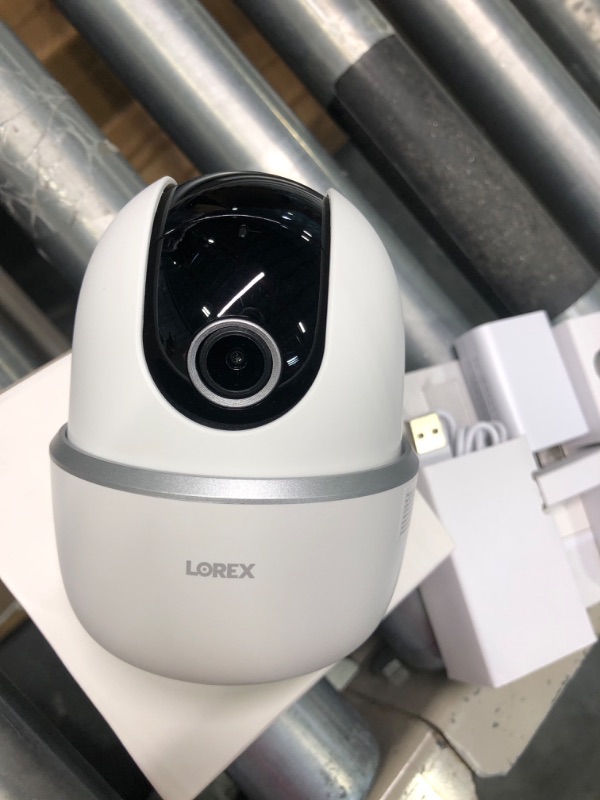 Photo 4 of Lorex Pan & Tilt Indoor Security Camera - Wireless 2K WiFi Camera with Person Detection, Two-Way Talk and Smart Home Compatibility (16GB MicroSD)