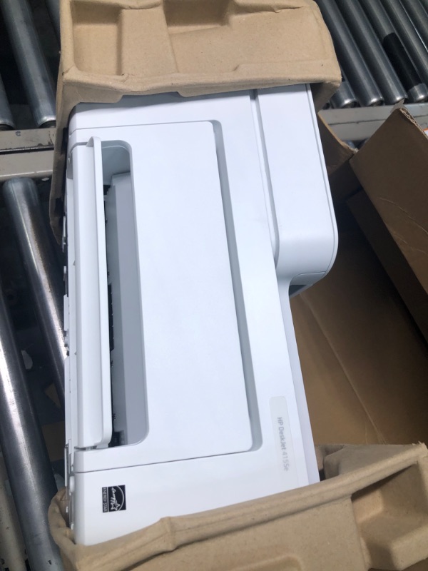 Photo 1 of HP DeskJet 4155e Wireless Color All-in-One Printer & 67XL Tri-Color High-Yield Ink Cartridge | 3YM58AN & 67XL Black High-Yield Ink Cartridge | 3YM57AN Printer + Tri-color Ink + Black Ink