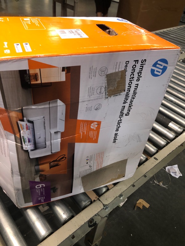 Photo 1 of HP DeskJet 4155e Wireless Color All-in-One Printer & 67XL Tri-Color High-Yield Ink Cartridge | 3YM58AN & 67XL Black High-Yield Ink Cartridge | 3YM57AN Printer + Tri-color Ink + Black Ink