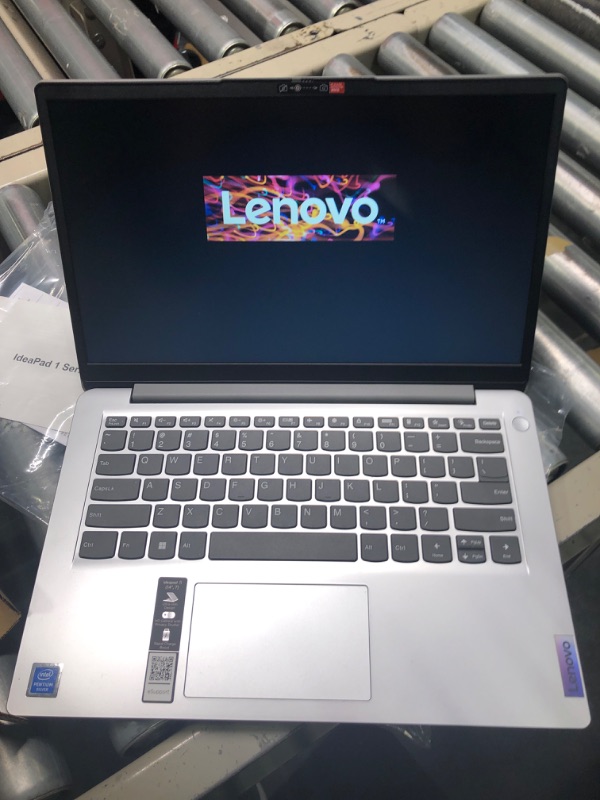 Photo 3 of Lenovo Newest IdeaPad 1i 14" HD Laptop, 4GB RAM, 256GB Storage, Intel Pentium N5030 Processor, 10Hrs Battery Life, Rapid Charge, Home&Education Laptop, HDMI, Type-C, Windows 11S, 1 Year Microsoft 365 4GB RAM | 256GB SSD