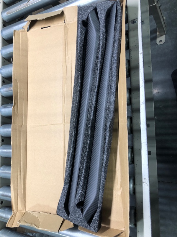 Photo 2 of Leeiion Tesla Real Carbon Fiber Front Door Trim Panel Caps 2PCS for 2020-2022 Model 3&Y,3K Toray Dry Carbon Fiber Interior Decoration Compatible with Tesla Model 3&Y(Matte Black)
