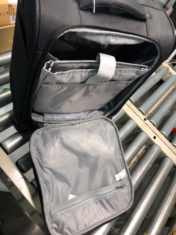 Photo 1 of Coolife Underseat Carry On Luggage Suitcase Softside Lightweight Rolling Travel Bag Spinner Suitcase Compact Upright 4 Dual Wheel Bag black underseat