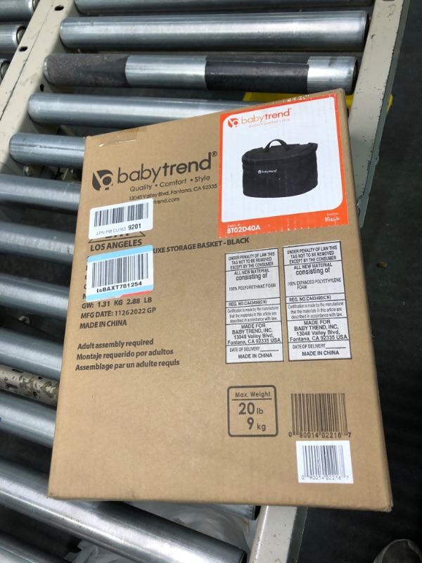 Photo 1 of Baby Trend Insulated and Versatile Stroller Wagon Deluxe Storage Basket for Expedition and Tour Wagon Models