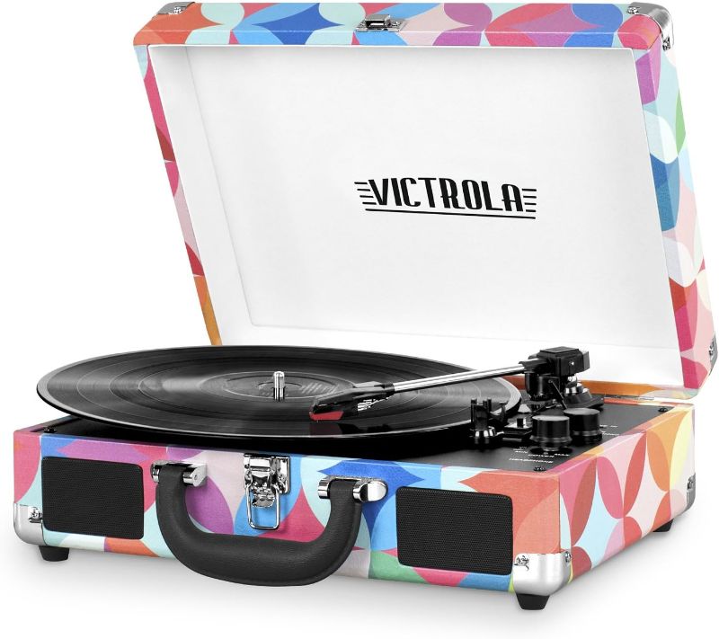 Photo 1 of Victrola Bluetooth Suitcase Record Player with 3-Speed Turntable