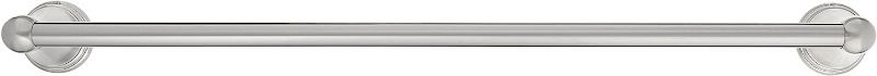 Photo 1 of Amazon Basics Modern Towel Bathroom Bar, Satin Nickel, 24 Inch
