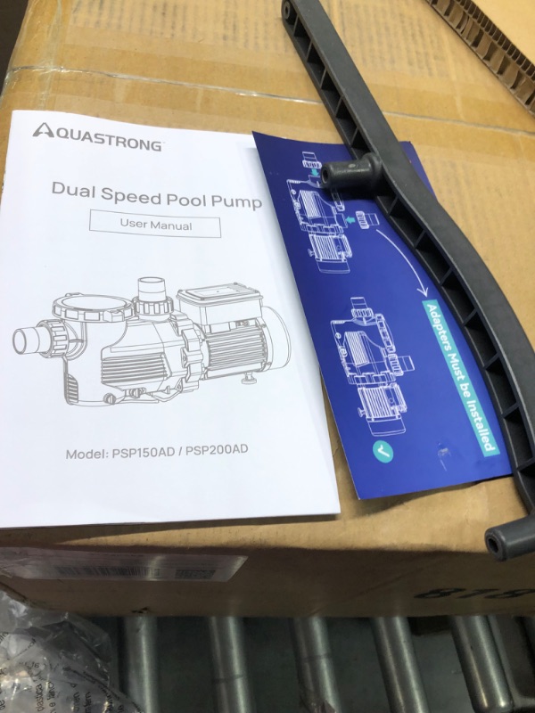 Photo 7 of Aquastrong 1.5 HP In/Above Ground Dual Speed Pool Pump, 115V, 4795GPH, High Flow, Powerful Self Primming Swimming Pool Pumps with Filter Basket