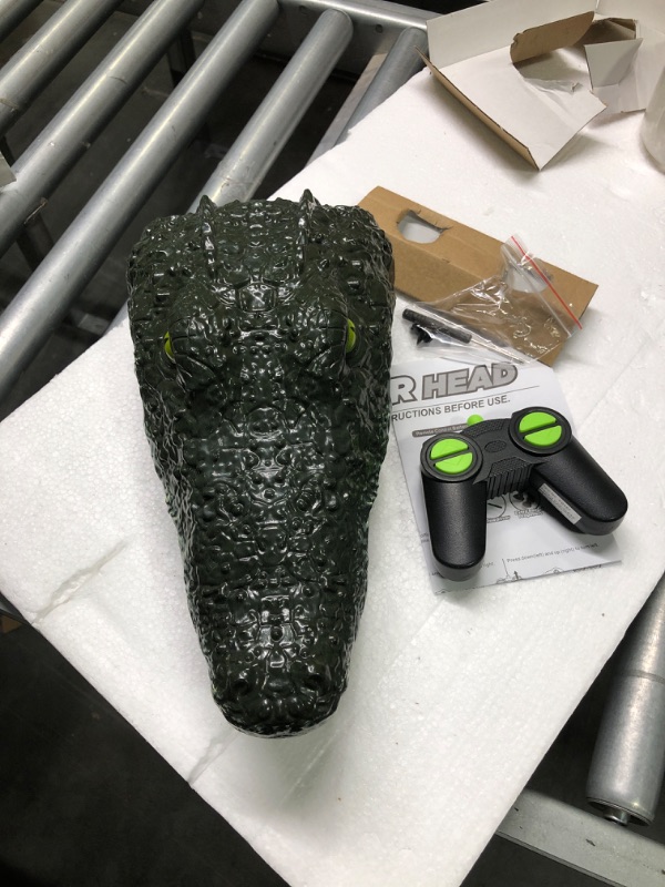 Photo 3 of Doohickey Remote Control Alligator Head Boat for Kids and Adults, Simulates The Speed and Movement of a Real Alligator, for Pools, Water Parks, Lakes and More, Includes Gator Head and Remote Control