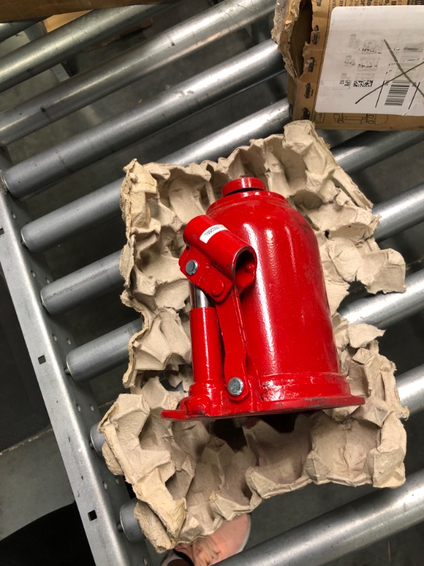 Photo 2 of BIG RED 10 Ton (20,000 LBs) Torin Double Ram Welded Hydraulic Car Bottle Jack for Auto Repair and House Lift, Red, ATH81002XR Double Ram 10 Ton (20,000 LBs)