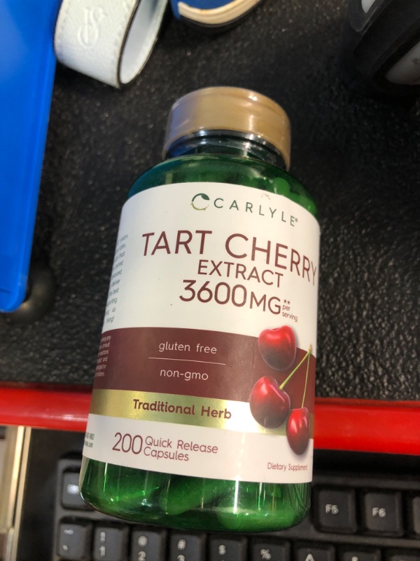 Photo 3 of Carlyle Tart Cherry Capsules | 10,500mg | 200 Pills | Max Potency | Non-GMO, Gluten Free | Tart Cherry Juice Extract