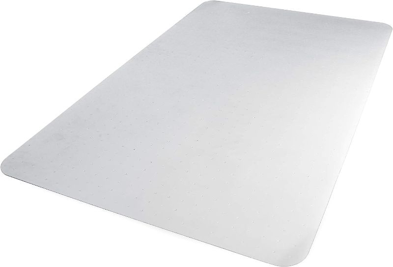 Photo 1 of Amazon Basics Polycarbonate Office Chair ?Rectangular Mat for Thick Carpet, 35 x 47-Inch, Clear