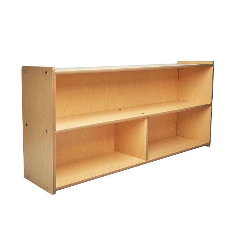 Photo 1 of Children's Factory, ANG7148, Angeles Value Line Toddler 2-Shelf Storage, 24"H, Kids Classroom Organizer, Playroom, Daycare and Preschool Bookshelves