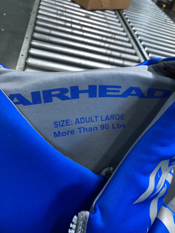 Photo 4 of Airhead Trend Life Jacket, Coast Guard Approved, Men's, Women's and Youth Sizes Life Jacket Large/X-Large Blue