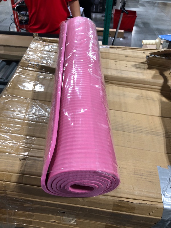Photo 1 of BalanceFrom All Purpose 1/2-Inch Extra Thick High Density Anti-Tear Exercise Yoga Mat with Carrying Strap and Yoga Blocks Black Mat Only