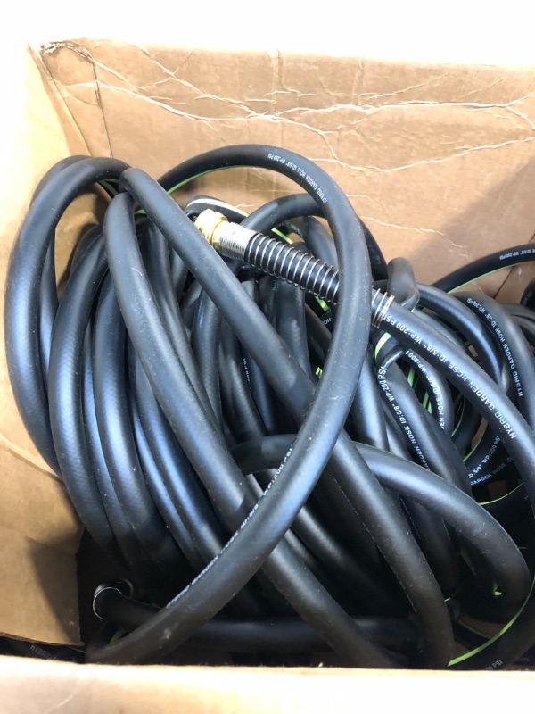 Photo 3 of EADUTY Hybrid Garden Hose 5/8 IN. x 100 FT, Heavy Duty, Lightweight, Flexible with Swivel Grip Handle and Solid Brass Fittings