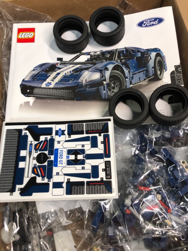 Photo 4 of LEGO Technic 2022 Ford GT 42154 Car Model Kit for Adults to Build, 1:12 Scale Supercar with Authentic Features, Advanced Collectible Set Frustration-Free Packaging