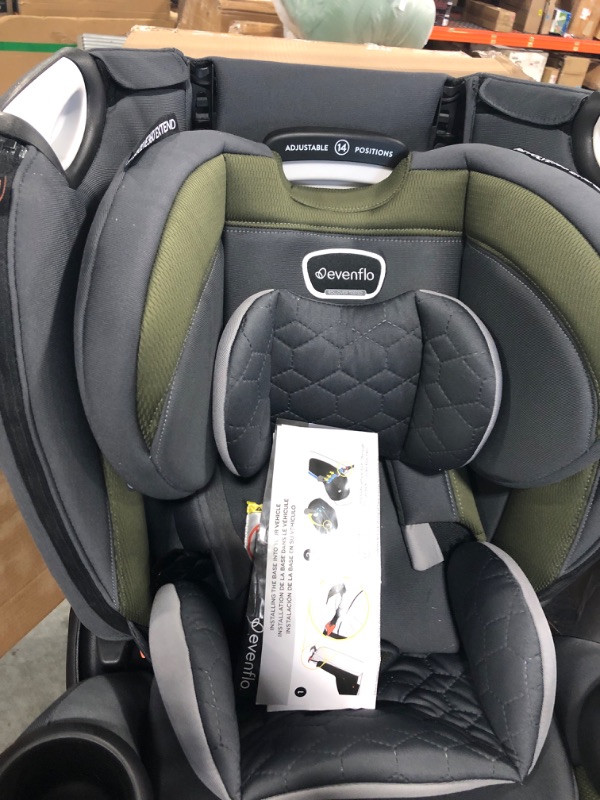 Photo 6 of Evenflo Revolve Extend Rockland Convertible Car Seat Revolve Extend Quick Clean Cover Rockland Green