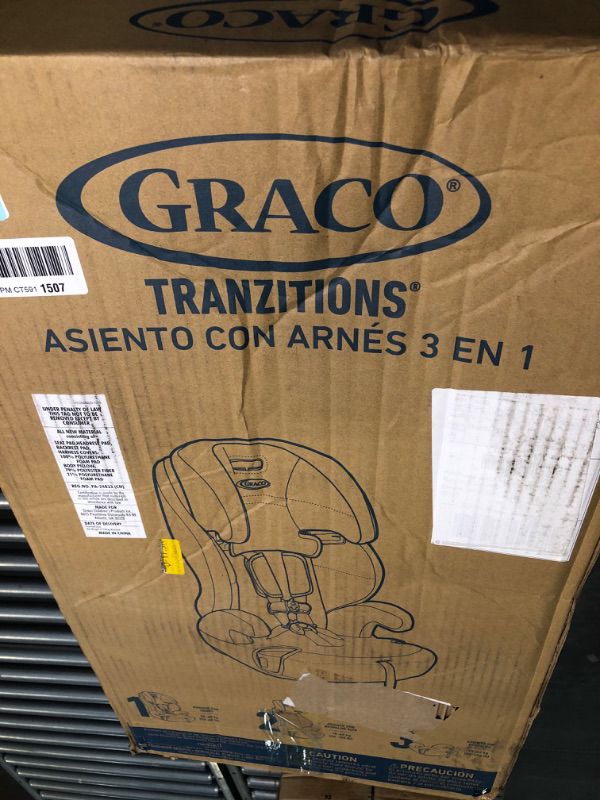 Photo 2 of Graco Tranzitions 3 in 1 Harness Booster Seat, Proof Tranzitions Black