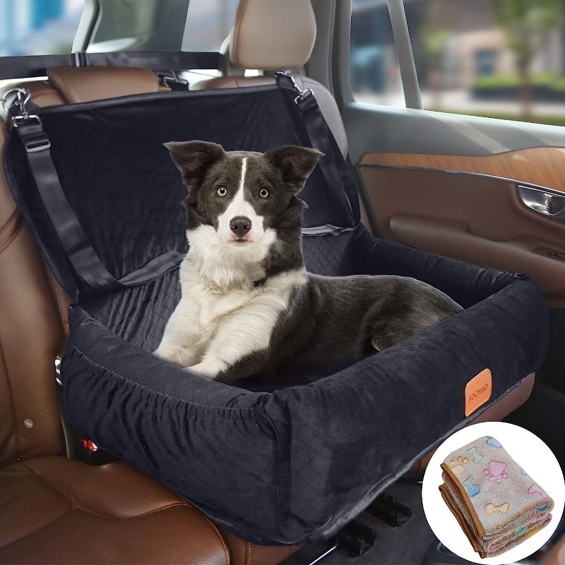 Photo 1 of BOCHAO Dog Car Seat for Large/Medium Sized Dogs,Dog Car Back Seats Travel Bed Dog Seat,Comfortable and Safe;Multipurpose Design-Dog Bed Dog Sofa Cushion.
