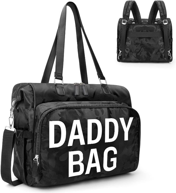 Photo 1 of Mommy Bag for Hospital with DADDY BAG Imprint, Diaper Bag Backpack & Tote with 14 