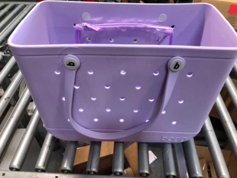 Photo 1 of BOGG BAG Original X Large Waterproof Washable Tip Proof Durable Open Tote Bag for the Beach Boat Pool Sports 19x15x9.5 I Lilac You a Lot