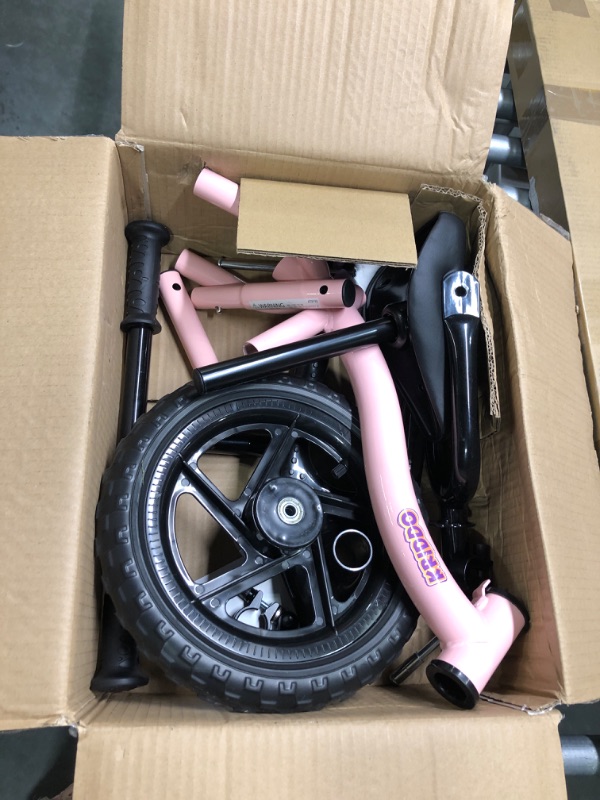 Photo 1 of KRIDDO Toddler Balance Bike 2 Year Old, Age 18 Months to 5 Years Old, Early Learning Interactive Push Bicycle with Steady Balancing and Footrest, Gift Bike for 2-5 Boys Girls, Pink