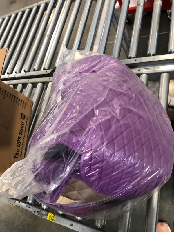Photo 1 of Purple Car Seat Cover Full Set Leather Auto Seat Covers 9PCS Front & Rear Seat Covers with Airbag Compatible Universal Fit Most Car Truck SUV (B-Purple)