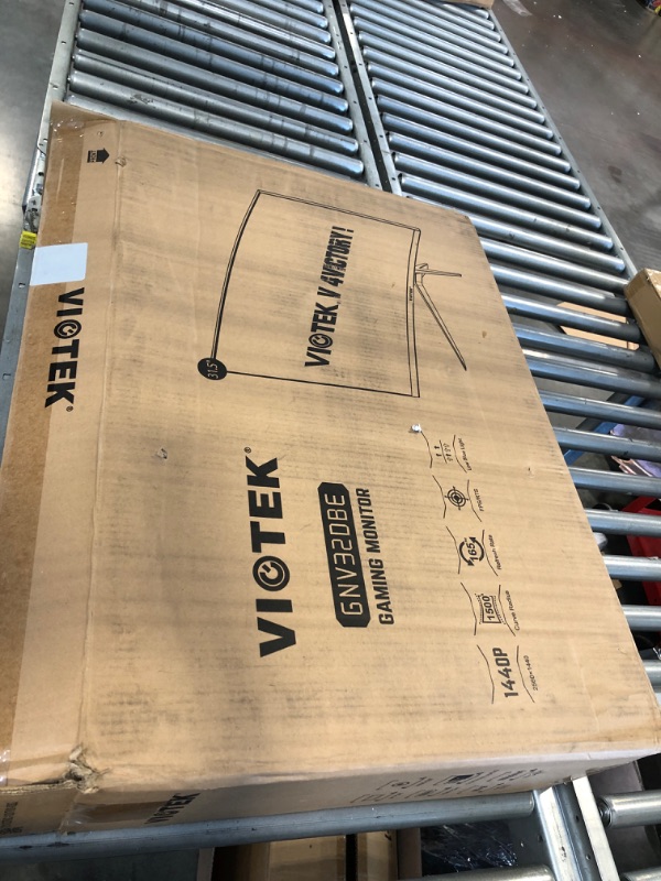 Photo 1 of Viotek GNV32DBE 32-Inch Curved Gaming Monitor | 2560x1440p QHD | 165Hz | 120% sRGB | FreeSync/G-Sync | 2X DP, 1x HDMI 2.0 | 3 Years Zero Dead Pixels 32-inch 165hz 1440p GNV32DBE1