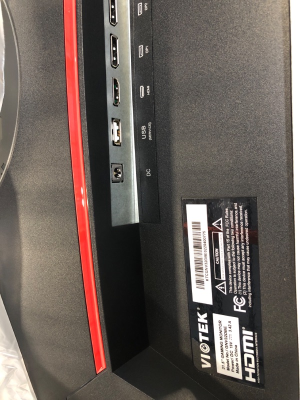 Photo 1 of Viotek GNV32DBE 32-Inch Curved Gaming Monitor | 2560x1440p QHD | 165Hz | 120% sRGB | FreeSync/G-Sync | 2X DP, 1x HDMI 2.0 | 3 Years Zero Dead Pixels 32-inch 165hz 1440p GNV32DBE1