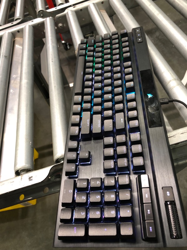 Photo 3 of Corsair K70 RGB PRO Wired Mechanical Gaming Keyboard (Cherry MX RGB Red Switches: Linear and Fast, 8,000Hz Hyper-Polling, PBT Double-Shot PRO Keycaps, Soft-Touch Palm Rest) QWERTY, NA - Black K70 RGB PRO Cherry Red- Linear Black