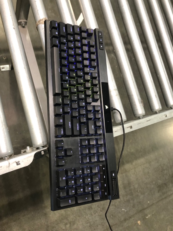 Photo 4 of Corsair K70 RGB PRO Wired Mechanical Gaming Keyboard (Cherry MX RGB Red Switches: Linear and Fast, 8,000Hz Hyper-Polling, PBT Double-Shot PRO Keycaps, Soft-Touch Palm Rest) QWERTY, NA - Black K70 RGB PRO Cherry Red- Linear Black