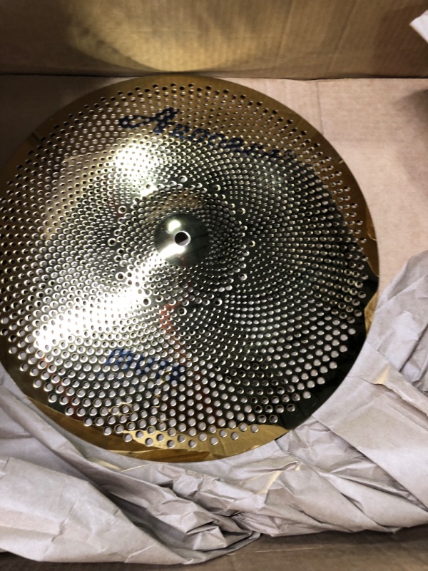 Photo 3 of Arborea Low Volume 16" Crash Cymbal 16 Inches Practice Crash Cymbal Golden Quiet Crash Drum Cymbal For Drum Set
