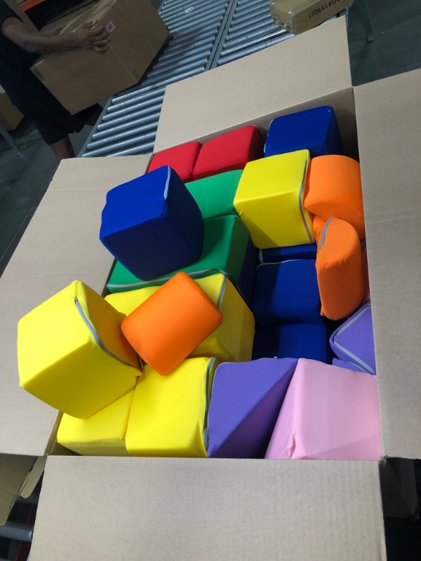 Photo 3 of MODEREVE Foam Blocks for Toddlers, Soft Building Blocks for Toddlers Colorful Stacking Blocks for Kids