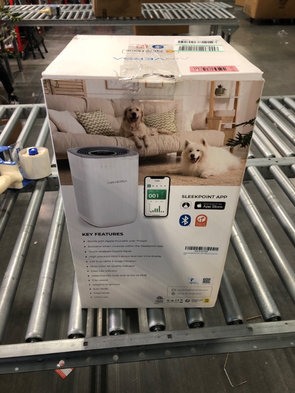 Photo 2 of Airversa HomeKit Air Purifier with Thread, ???????? ?????? ??????? ????? ???? ??? 3-Stage H13 True HEPA Filter Smart Air Cleaner 1000 sq.ft Purelle AP2 Apple Home Over Thread