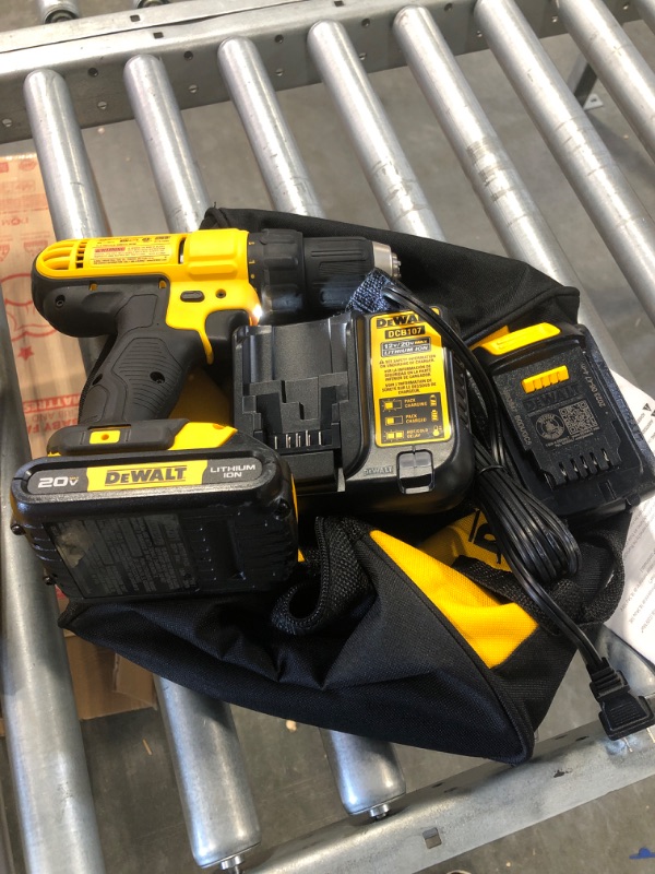 Photo 3 of 20-Volt MAX Cordless 1/2 in. Drill/Driver, (2) 20-Volt 1.3Ah Batteries, Charger & Bag