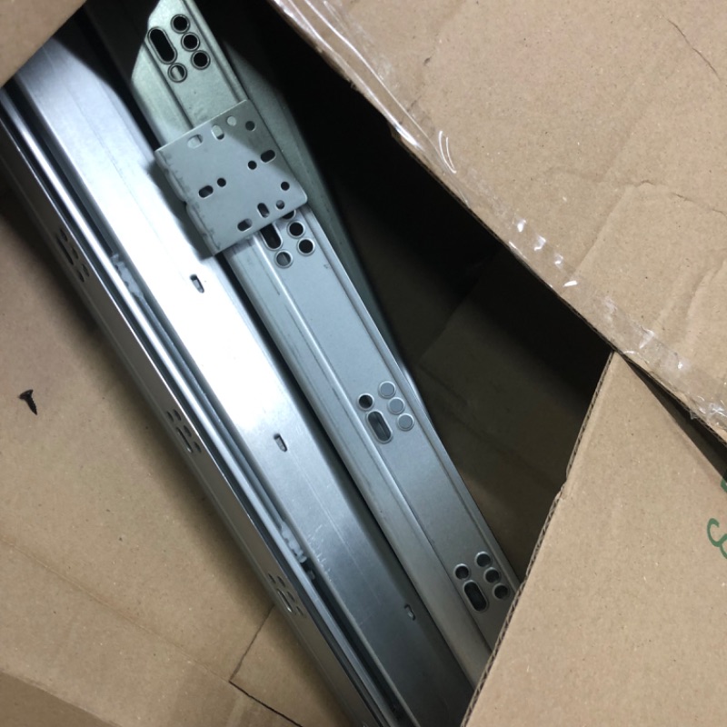Photo 3 of 6 Pair of 14 Inch Hardware Full Extension Side Mount Ball Bearing Sliding Drawer Slides 14inch-6 pairs