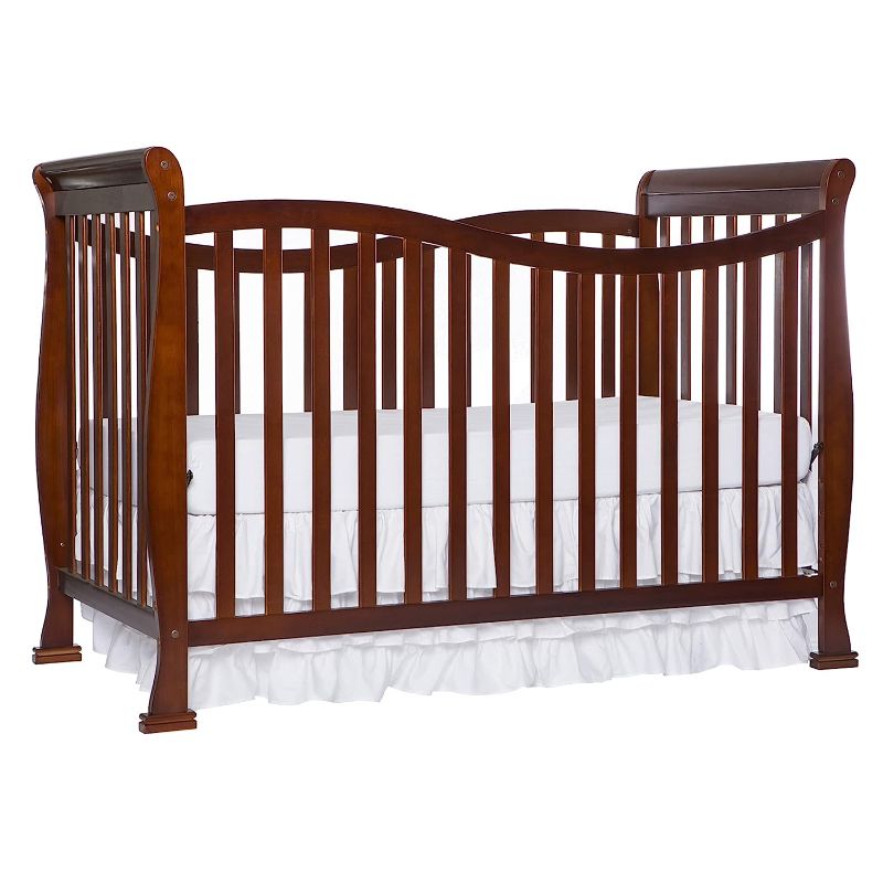 Photo 1 of Dream On Me Violet 7-In-1 Convertible Life Style Crib In White, Greenguard Gold Certified, 4 Mattress Height Settings, Made Of Sustainable New Zealand Pinewood