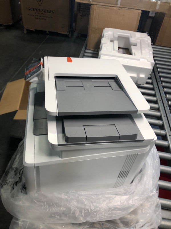 Photo 1 of HP Color LaserJet Pro M283fdw Wireless All-in-One Laser Printer, Remote Mobile Print, Scan & Copy, Duplex Printing, Works with Alexa (7KW75A), White