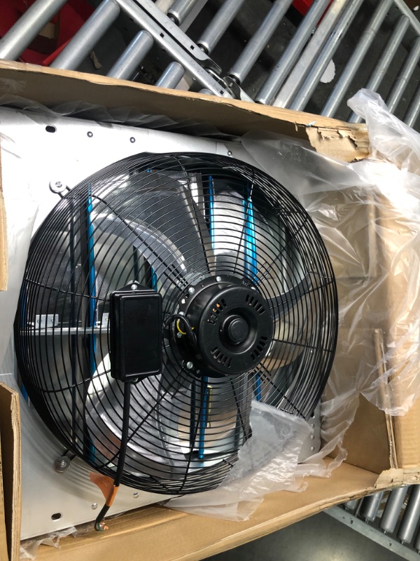 Photo 4 of 12 Inch Variable Shutter Exhaust Fan Wall Mounted With Speed Controller 1800CFM For Garages And Shops,Greenhouse,Attic Ventilation
