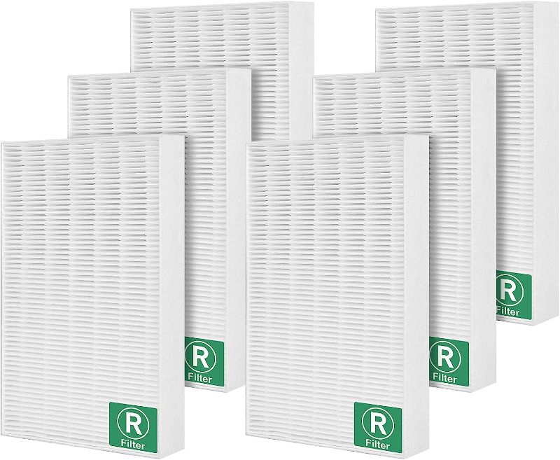 Photo 1 of 6Pack HPA300 Replacement Filter R Compatible with Honeywell HPA300, HPA200, HPA100, HPA090 Series and HPA5300, Filter R HRF-R3 & HRF-R2 & HRF-R1, Hepa Only
